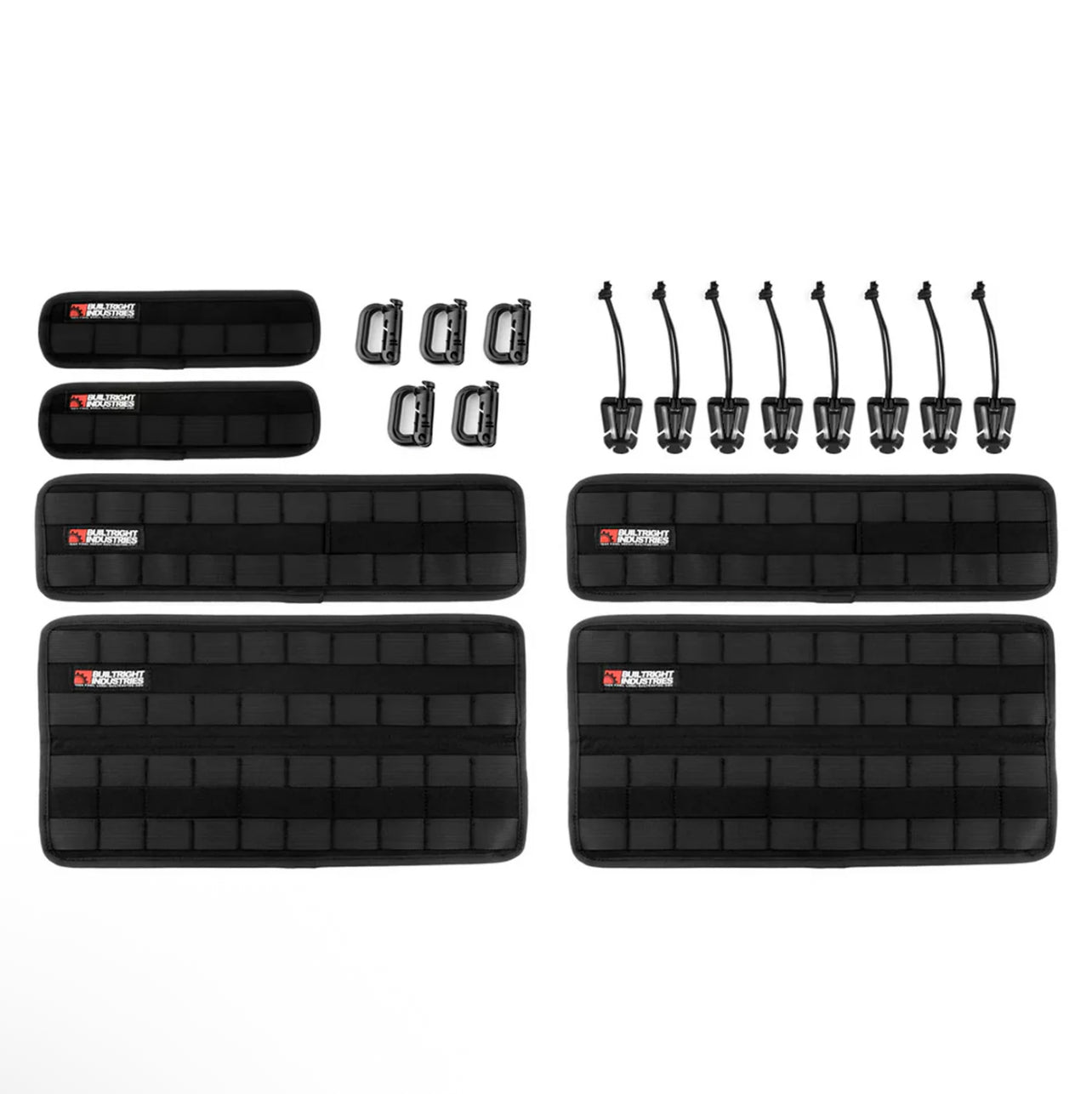 VELCRO TECH PANEL- BLACK|6PC+KIT