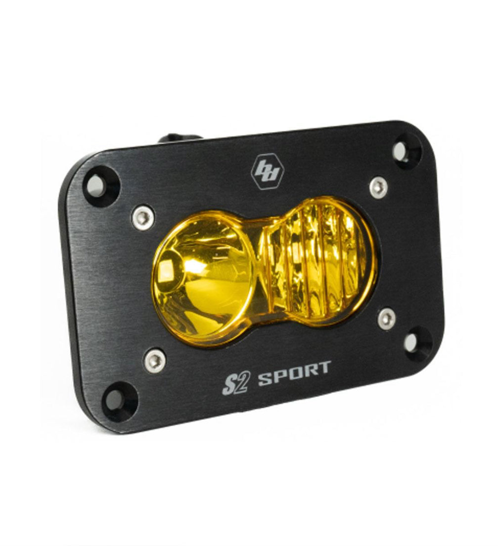 S2 Sport Black Flush Mount LED Auxiliary Light Pod - Universal