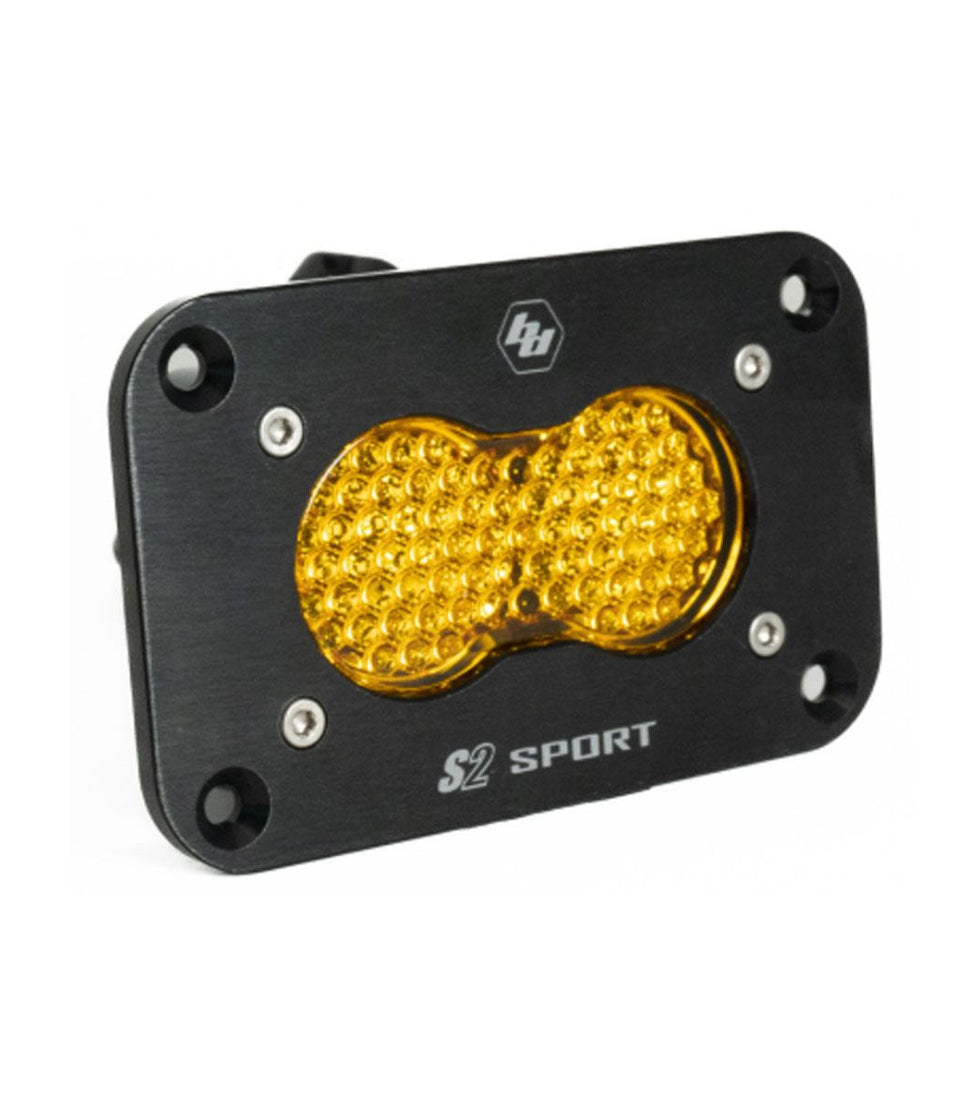 S2 Sport Black Flush Mount LED Auxiliary Light Pod - Universal