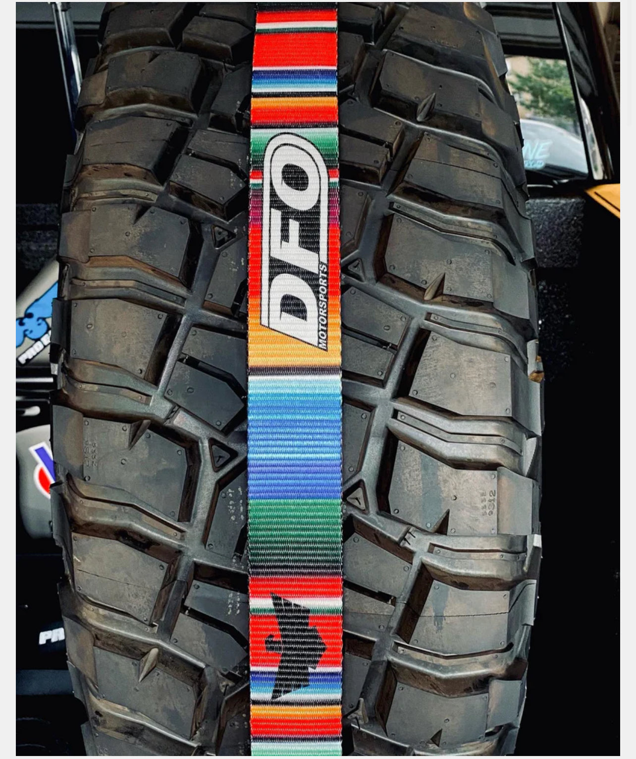 B - Tire Tie Down (single strap)