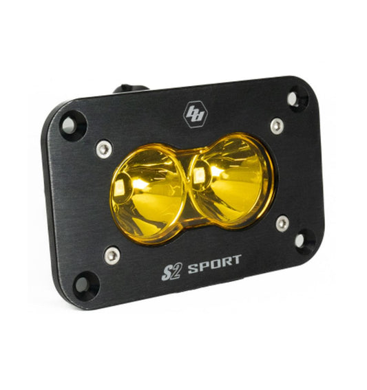 S2 Sport Black Flush Mount LED Auxiliary Light Pod - Universal