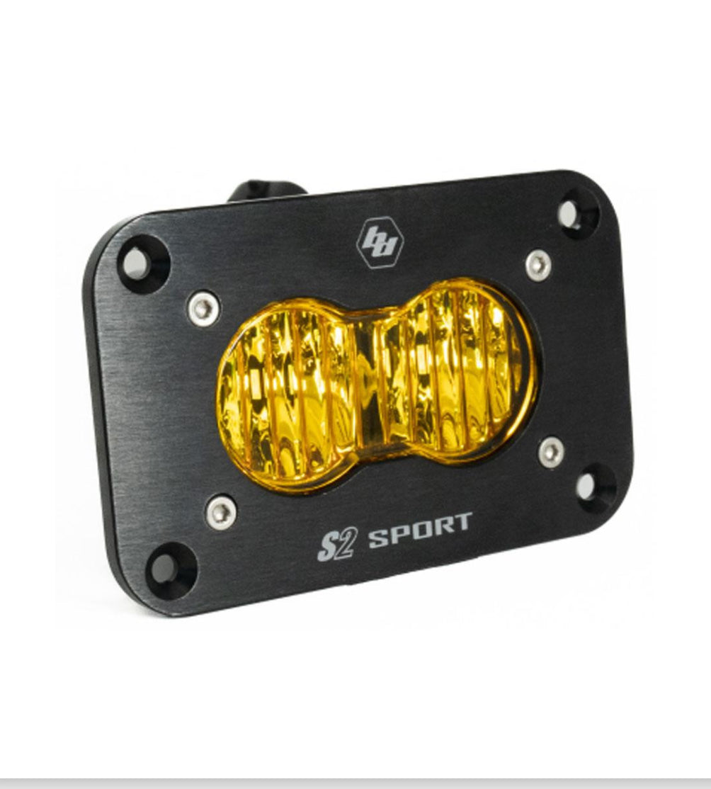 S2 Sport Black Flush Mount LED Auxiliary Light Pod - Universal