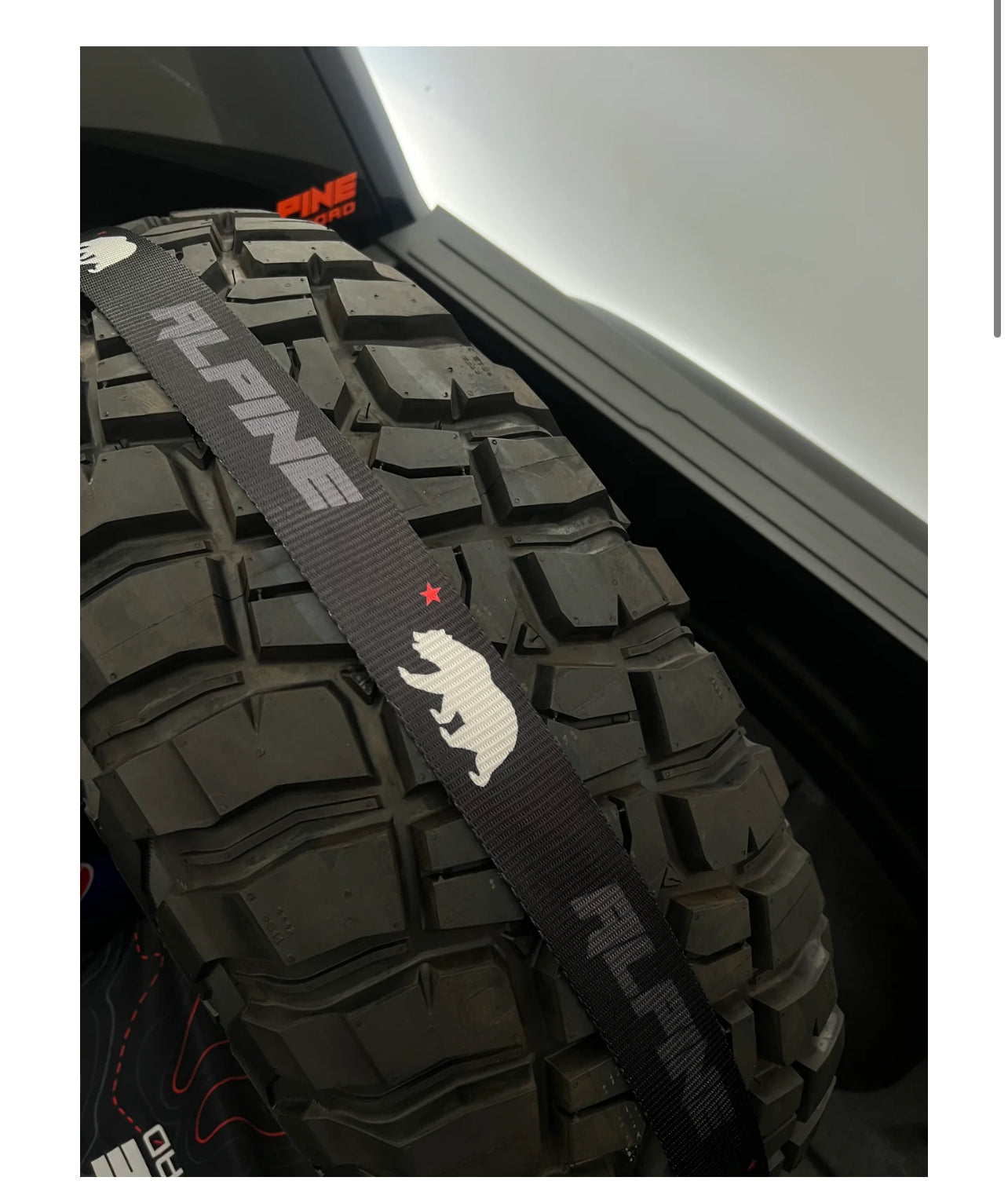 B - Tire Tie Down (single strap)